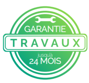 Garantie travaux jusqu'à 24 mois